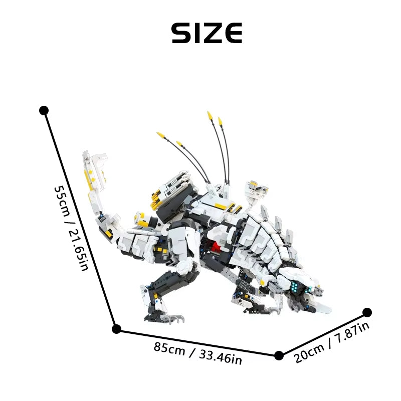 Ideas Game Horizon Long Necked Beast Tallneck Dawns Thunderjaw Tooth Mechanical Monster Building Blocks Kid Toys Gift
