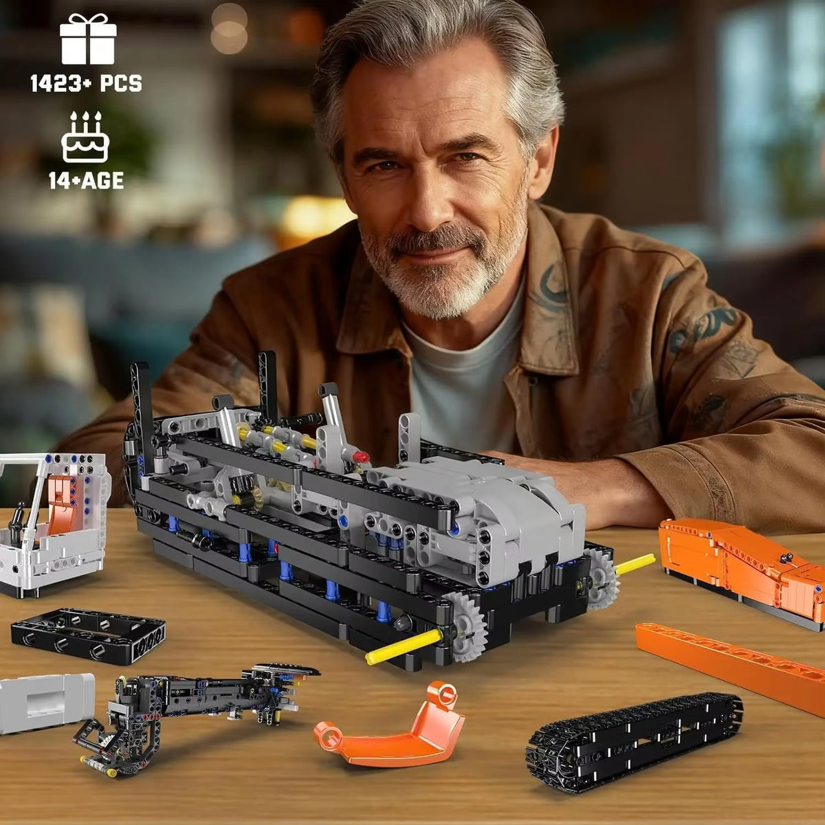 Mould King 17054 Technical Car Toys the RC Gopher Loader Building Block Assembly Enginerring Truck Brick Kids Christmas Gift