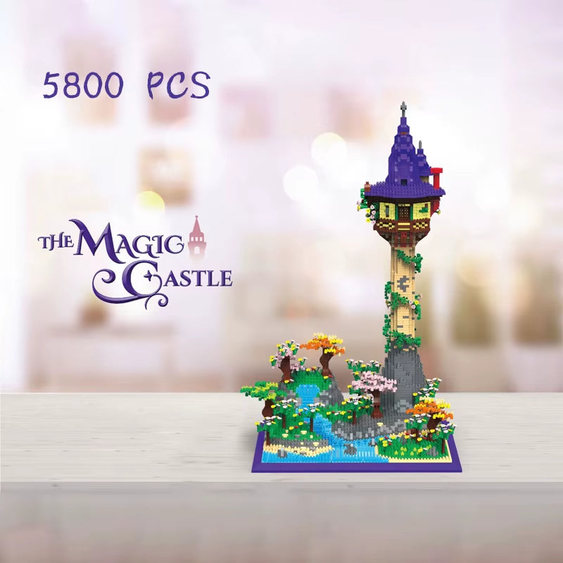 Rapunzel Castle Snow White Castle Puzzle Assembled Building Blocks Children'S Birthday Toy Gift 43187 41156 Frozen