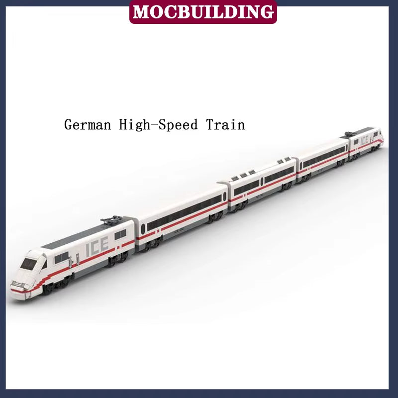 MOC Modern City Railway Station Model Building Block Assembly Street View Building Collection Series Toy Gift Set