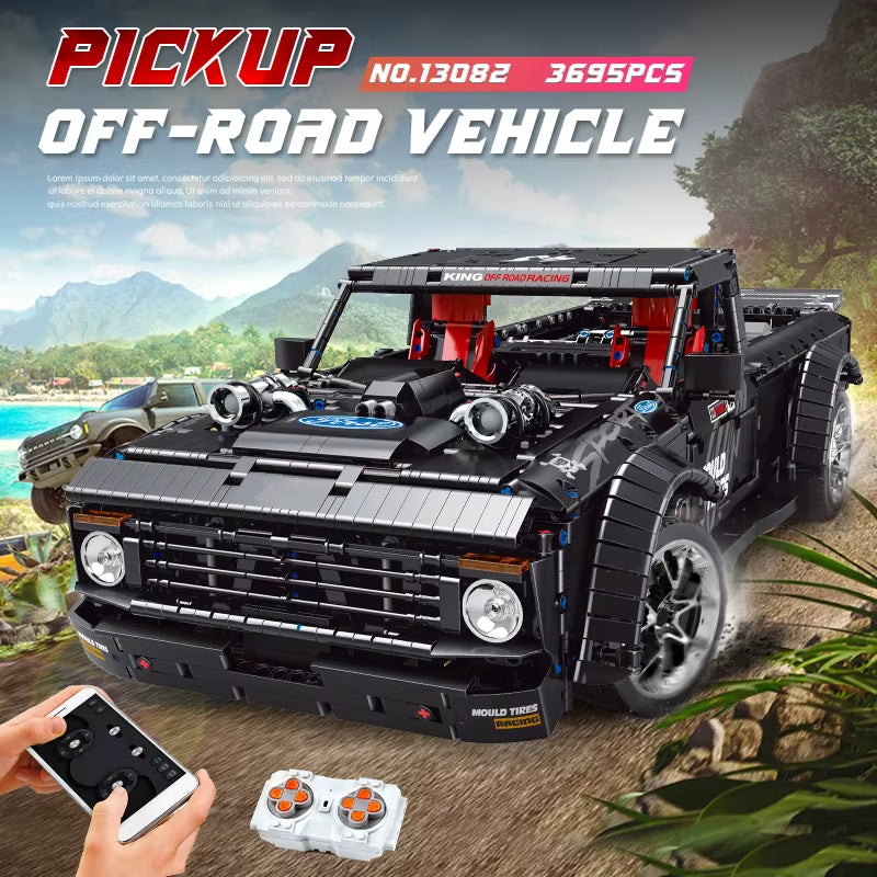 13082 Technical Car Toys the Remote Control MOC-34316 F-150 Pick-Up Truck Building Block Brick Kids Christmas Gift