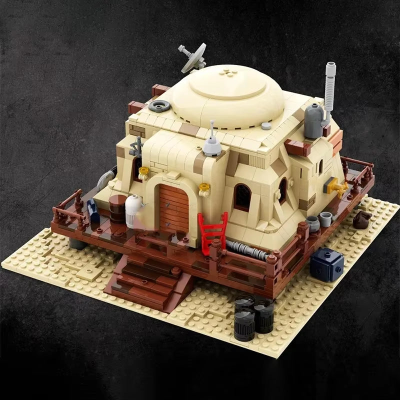 Moc Desert House Village Star Movie Tatooine Mos Eisley Cantina Compatible 75290 Building Blocks Bricks War Base Toy Present
