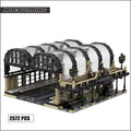 Studgate Terminus MOC Blocks Building Train Terminal Model Station City Architecture Technology Bricks Collection Toy Xmas Gifts