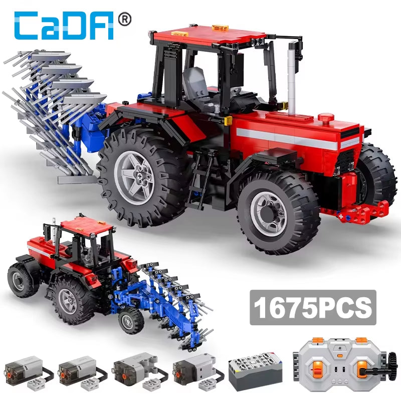 1:17 514C 1675Pcs City Remote Control Multifunctional Agricultural Vehicle Building Block RC Truck Bricks Toys Boys Gifts