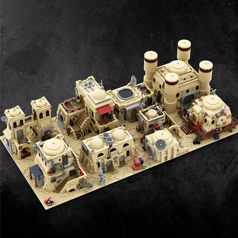 Moc Desert House Village Star Movie Tatooine Mos Eisley Cantina Compatible 75290 Building Blocks Bricks War Base Toy Present