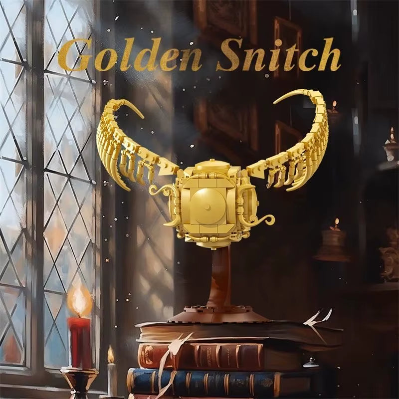 Golden Snitch Building Blocks Harry Potter Quidditch MOC Building Toys Gifts for Kid Adult Room Ornament Classic Moive Brick Set