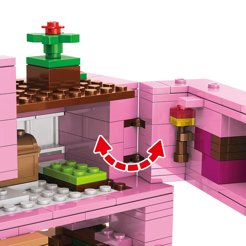 387Pcs,Piggy House, Children'S Educational Building Blocks Toy, Christmas Gift, Birthday Gift