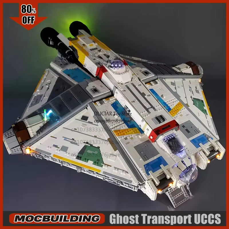 UCS Star Series Ghost Corellian Transport MOC Building Blocks Technology Bricks Assembling Model Collection Toys Xmas Gifts