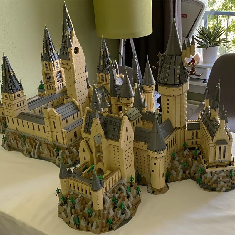 19371PCS MOC Remastered Hogwartses Castle 71043 Epic Extension Harry Theme DIY Model Building Blocks Birthday Gift