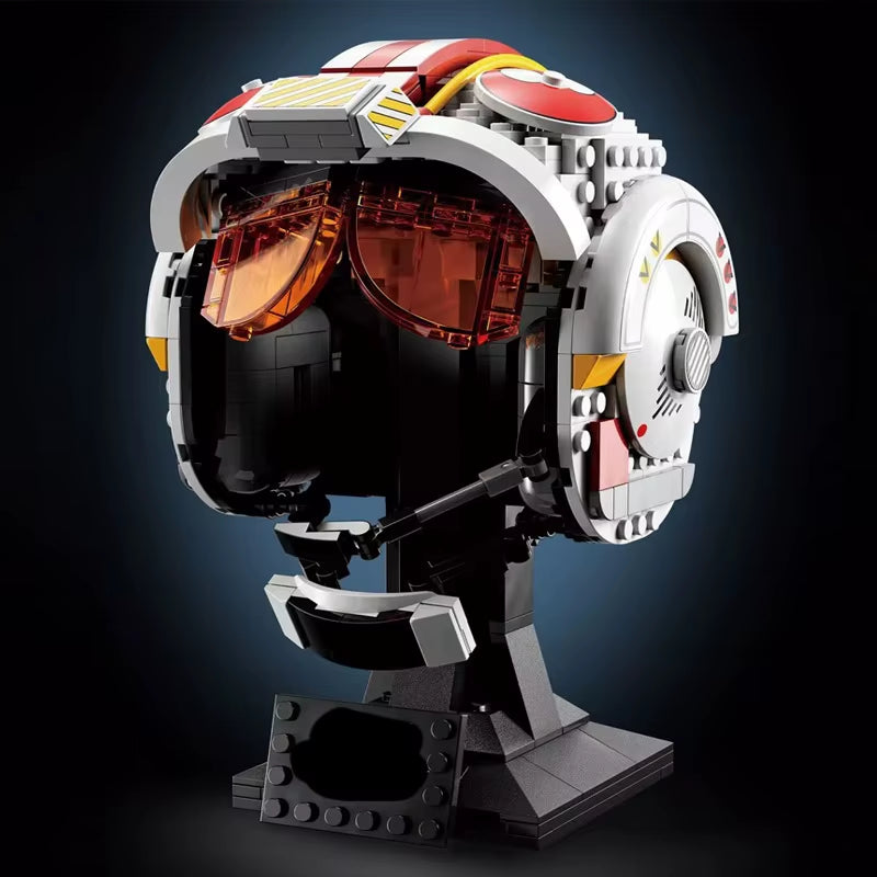 Star Wars Helmet Building Blocks Darth Vader Jango Fett AT-AT Driver Scout Troopers Head Assembly Model Mini Brick Toy for Kid