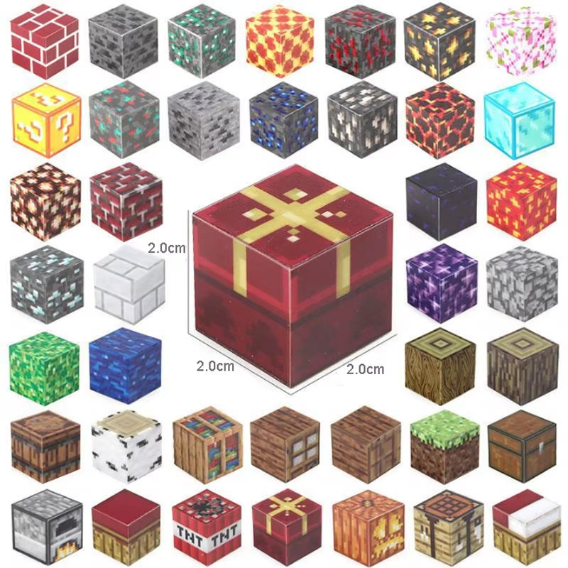500PCS Magnetic Building Blocks Montessori STEM Educational Sensory Toys Mine World Magnet Cube Gifts for Kids Boys Girls
