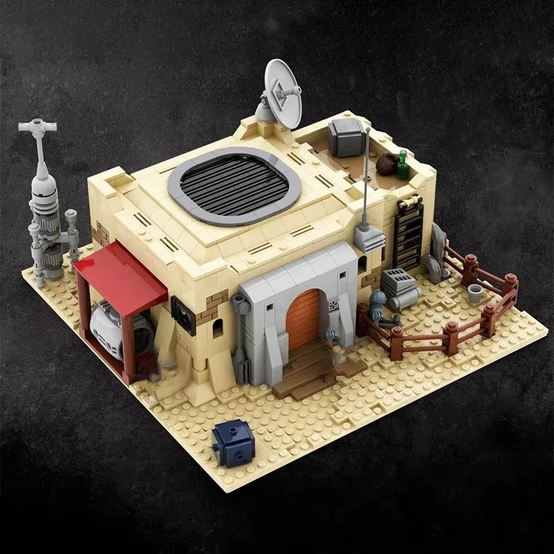 Moc Desert House Village Star Movie Tatooine Mos Eisley Cantina Compatible 75290 Building Blocks Bricks War Base Toy Present