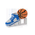 Sports DIY Building Blocks Basketball Sneakers Building Creative Blocks Fidget Toys Ideal Gift for Sports Fans Unique Room Decor