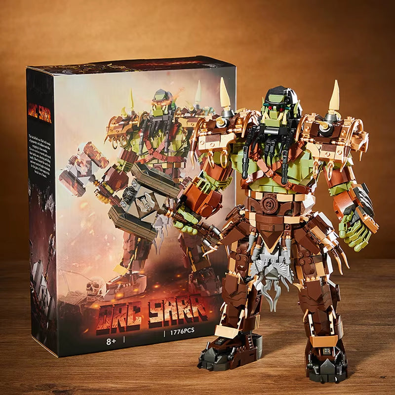 Game Series Warcraft MOC 1776Pcs ORC Thrall Figures Building Blocks Bricks Set Assemble Orcs Model Toys for Chilren Boys Gifts