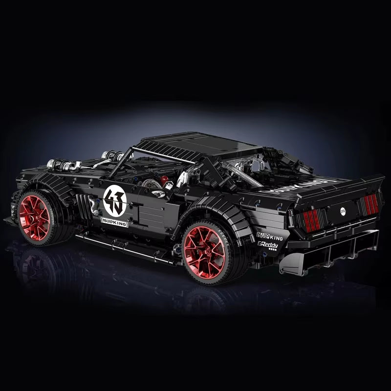 MOULD KING 13108 Technical Mustang Hoonicorn Sport Car Model Building Blocks Technology Racing Car Toy for Boys and Adults