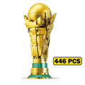 MOC European Football Golden Boot Trophy Building Blocks Soccer Champion Cup Shoe Model Ornament Bricks Toys Kids Adults Gifts