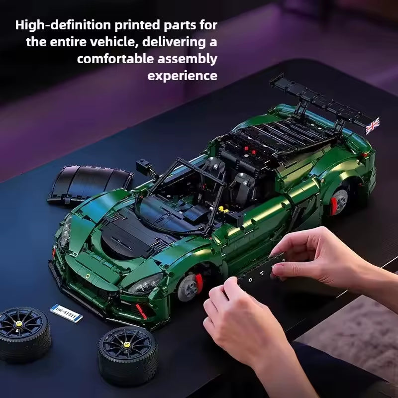 1:8 Technical Cada C61511 MOC Exige Cup 430 Supercar Building Blocks Set for Adults Sports Car Construction Toys Kids Gifts