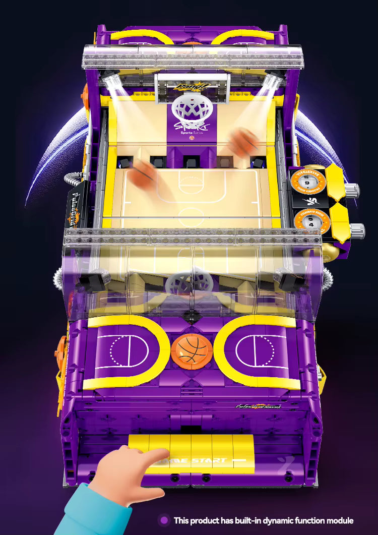 IN STOCK XZ009 Technical Fun Basketball Game Machine Building Blocks Bricks Assembling Model Toys for Boys Christmas Gift Sets