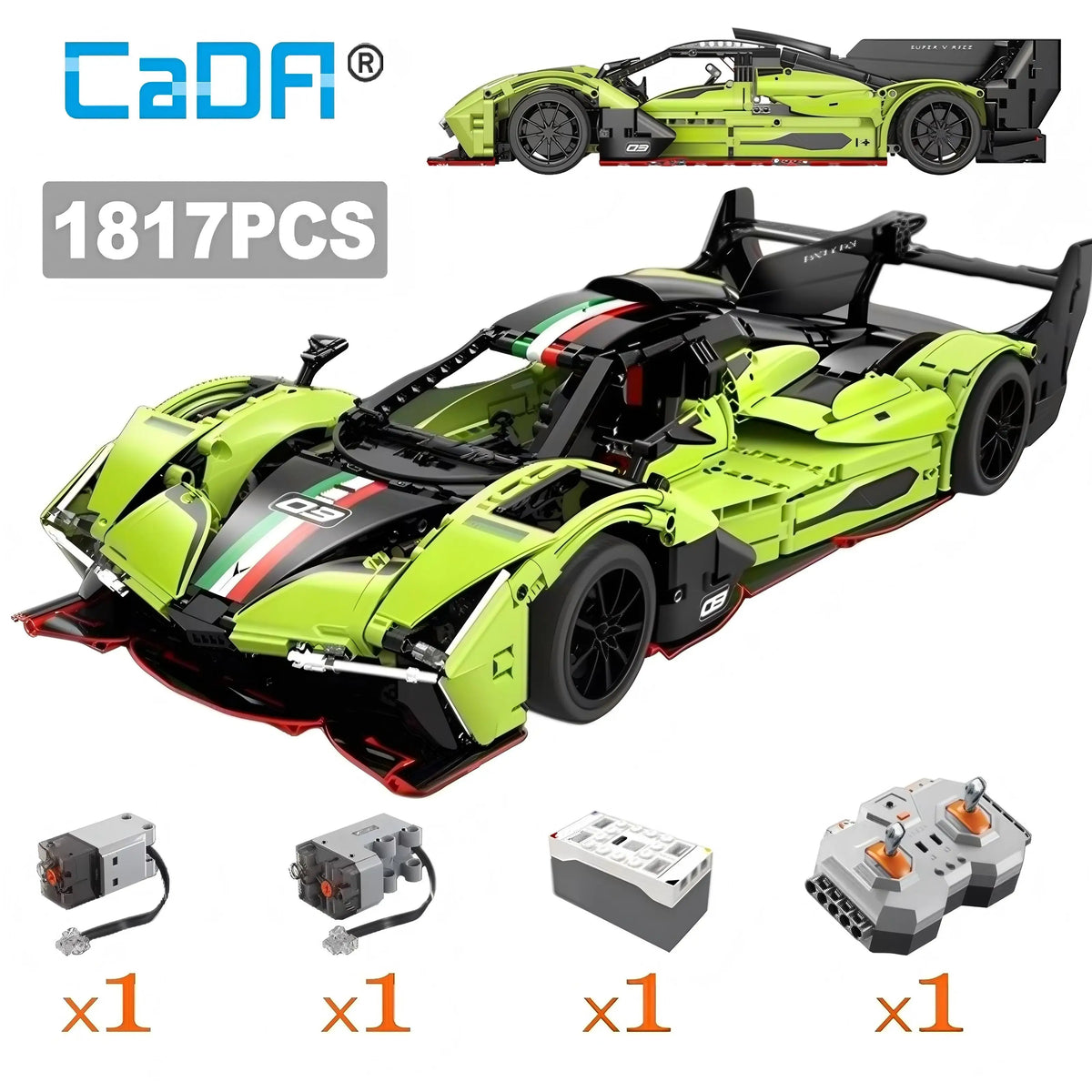 1:10 Phantom Wing City Racing Car Hypercar Building Blocks Sportscar Toy for Kids Racing Vehicle Bricks Gifts for Children Gifts
