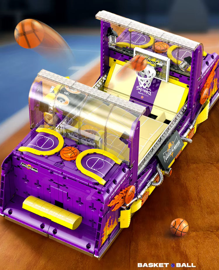 IN STOCK XZ009 Technical Fun Basketball Game Machine Building Blocks Bricks Assembling Model Toys for Boys Christmas Gift Sets