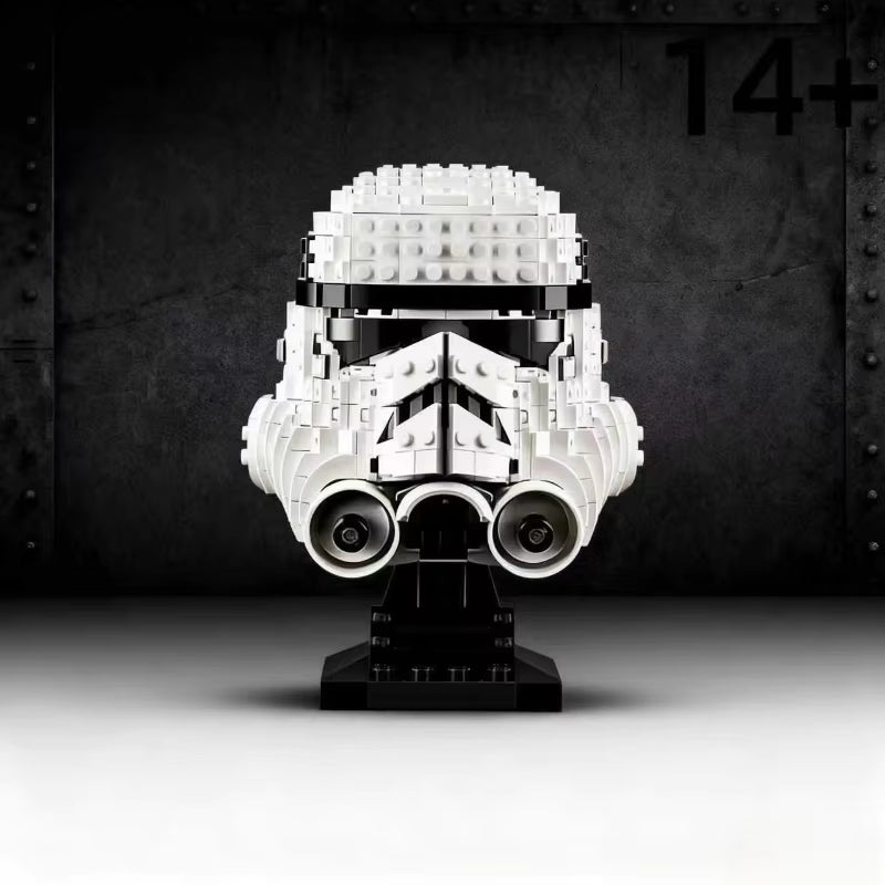 Hot in New Galaxy 647PCS Stormtrooper Helmet Building Block Model Bricks Toy for Kids Adults Christmas Birthday Gifts