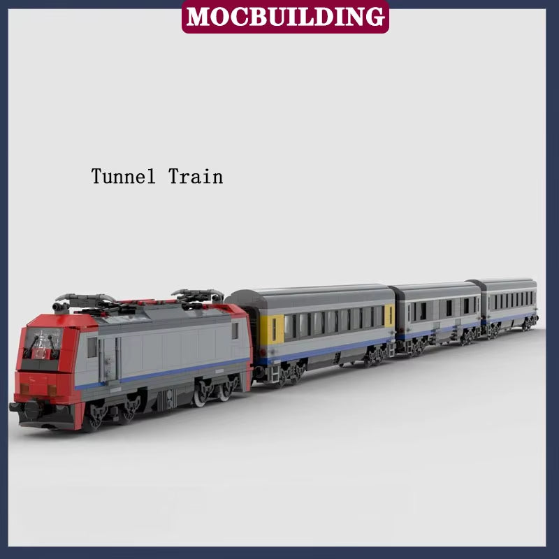 MOC Modern City Railway Station Model Building Block Assembly Street View Building Collection Series Toy Gift Set