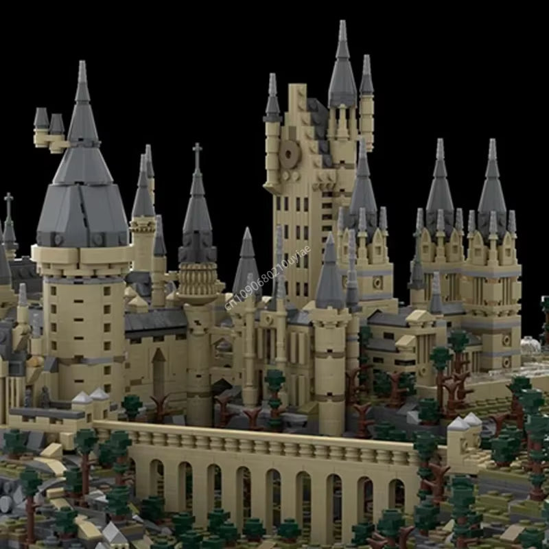 14880Pcs Moc Customize Hogwarts Castle-The Definitive Version Modular Building Blocks Creative Assembly Bricks Toy S Present