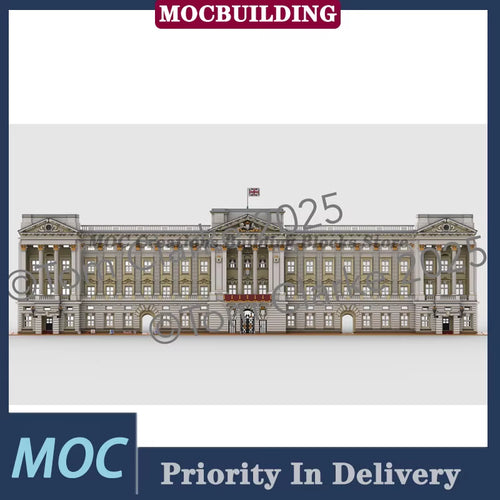15418P Buckingham Palace Facade Model Building Blocks Classical Architecture Collection Toys Gifts