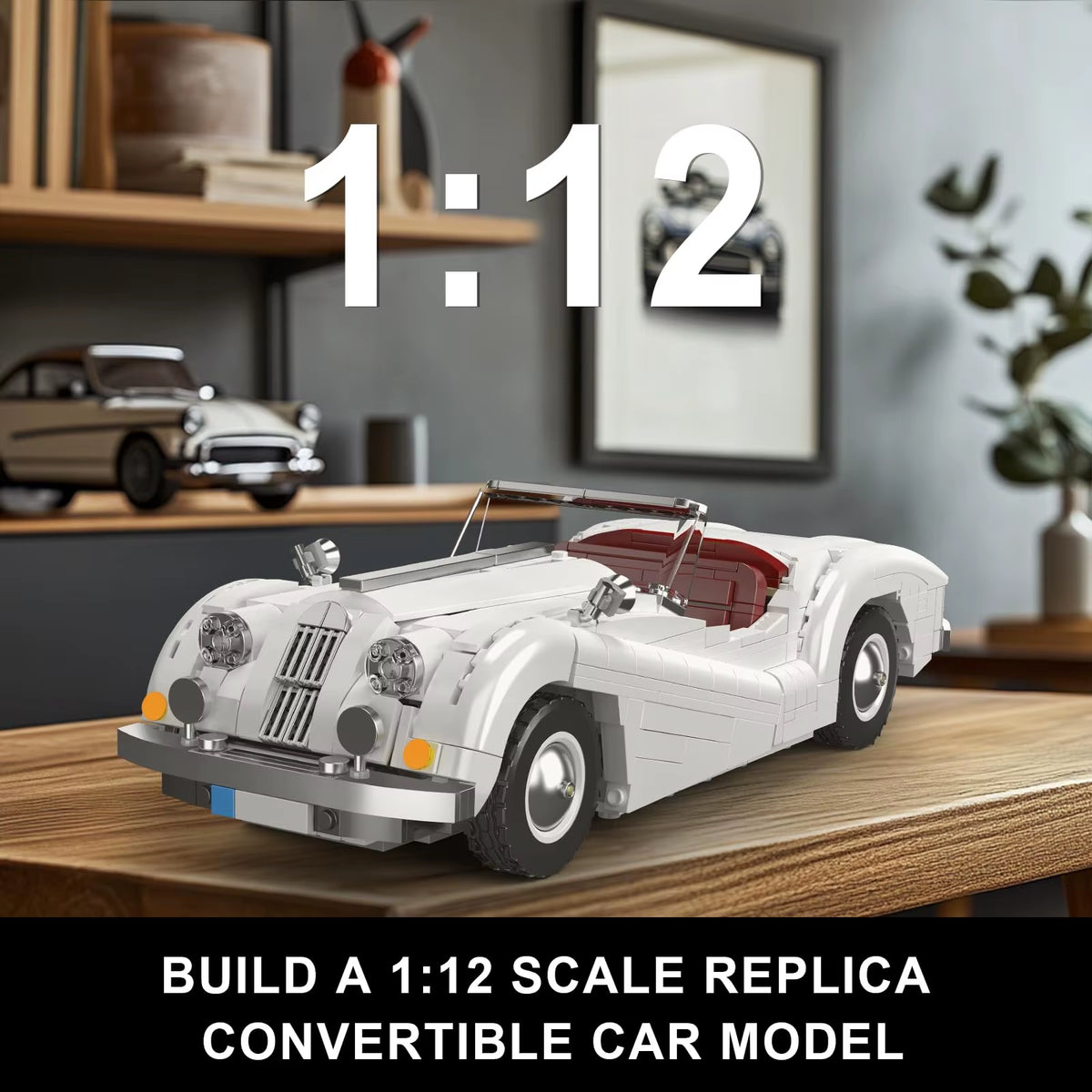 Mould King 10236 Technical Car Toys the XK140 Vintage Car Building Block Assembly Oldtime Car Model Brick Kids Christmas Gift