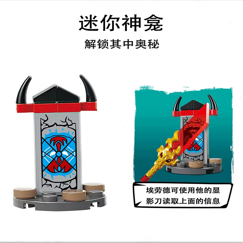 Compatible Brands Brick Sets Ninja Series Building Blocks 71842 Rontu the Master Dragon MOC Toys Kids Gift