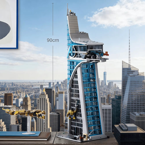 2025 New 5201Pcs Avengers Tower with Figures Architecture Street View for Birthday Christmas Gifts