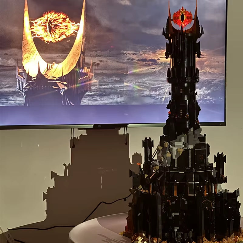 In Stock 2025 New 5471Pcs Creative 10333 Black Tower Dark Model Building Blocks Kit Bricks Toy for Boys Adult Birthday Gifts