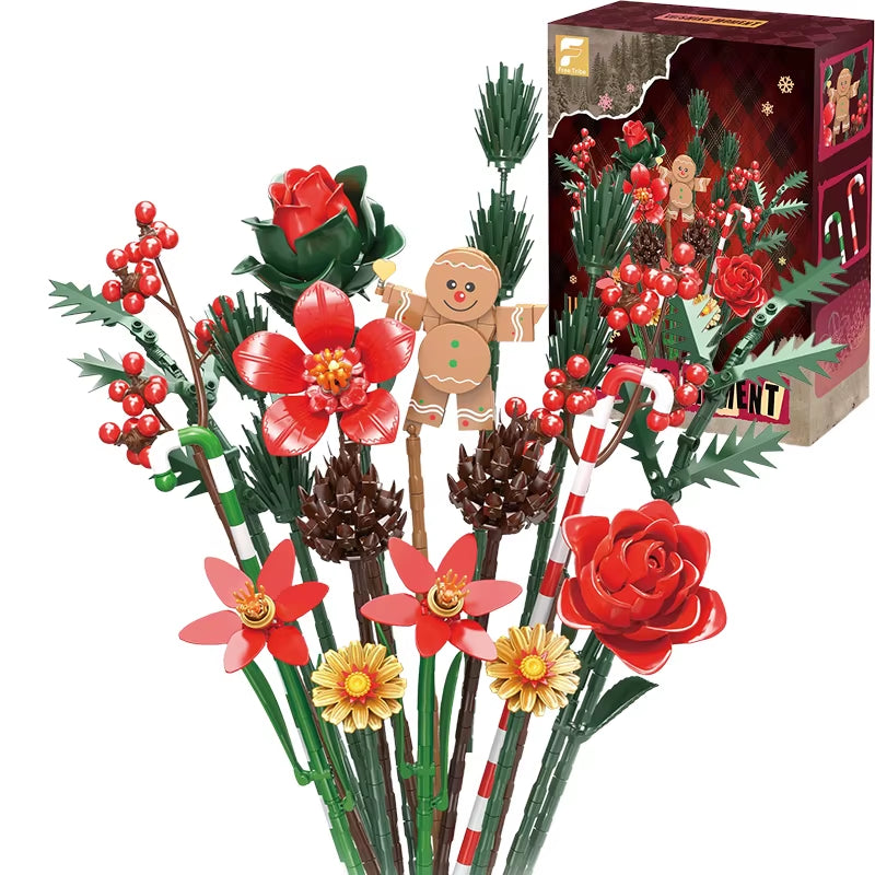 1009PCS Sunflower Building Blocks Flower Bouquet Vase Model Bricks Set Idea Home Decoration Kids Educational Toys Holiday Gifts