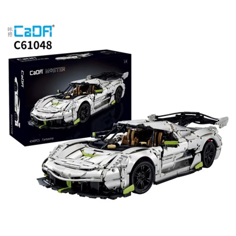 1:8 MOC 4346PCS Supercar City Racing Car Hypercar Building Blocks Sportscar Racing Vehicle Bricks Toys Children Kids Gifts