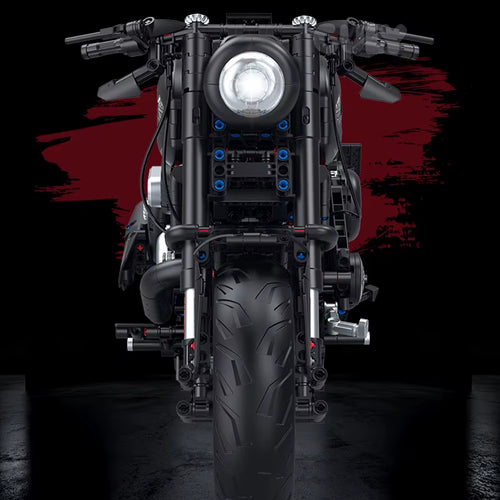 2000+Pcs Super Racing Dark Motorcycle Technical Blocks Motorbike Model MOC Bricks Sets Gifts for Boys Adult Kids DIY Toys 1:5