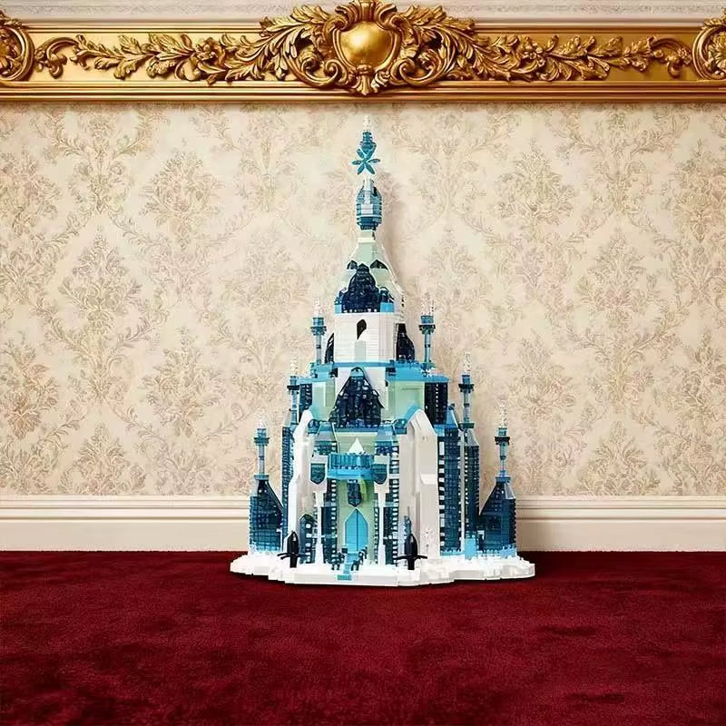 1700Pcs Frozen Princess Elsa Castle Building Blocks Mini Diamond Particle Puzzle Assembly Christmas Children'S Toy Gift