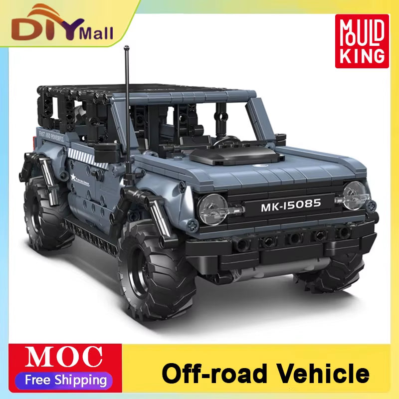 MOULD KING SUV Car Building Blocks Set Off-Road Truck MOC Model Classic Brick Puzzle Toy for Kids Adults Technical Gift