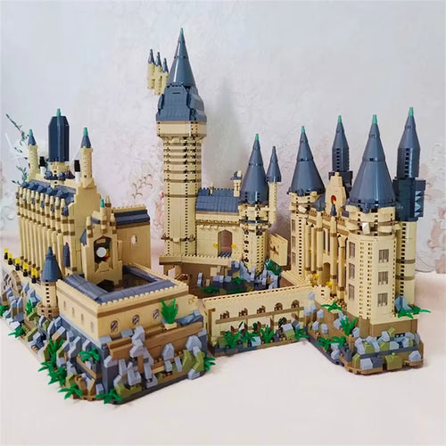 2025 MOC Magic Hogwarts Castle Micro Building Blocks Creative Architecture Scenery Model Kit Kids Christmas Birthday Gifts