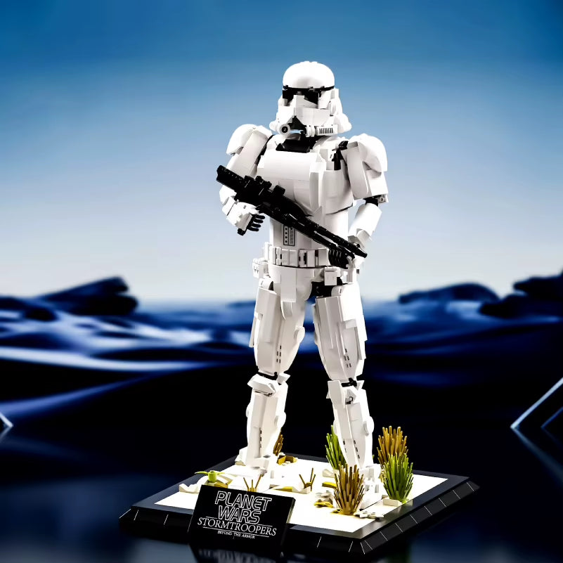 1713PCS Storm Mech Trooper Building Blocks Toys Model Assembly Small Particle Brick Sets Home Desktop Ornaments Kids Adult Gifts