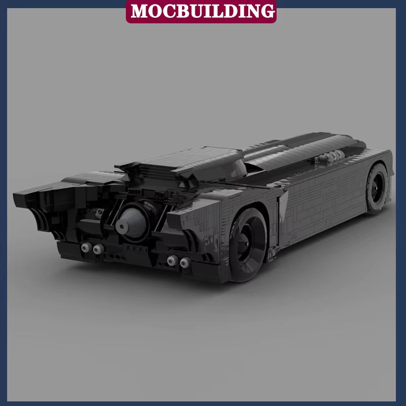 Black Sports Car Batmobile UCS Model Building Block the Animated Series Film Transportation Vehicle MOC Children'S Toy Gift
