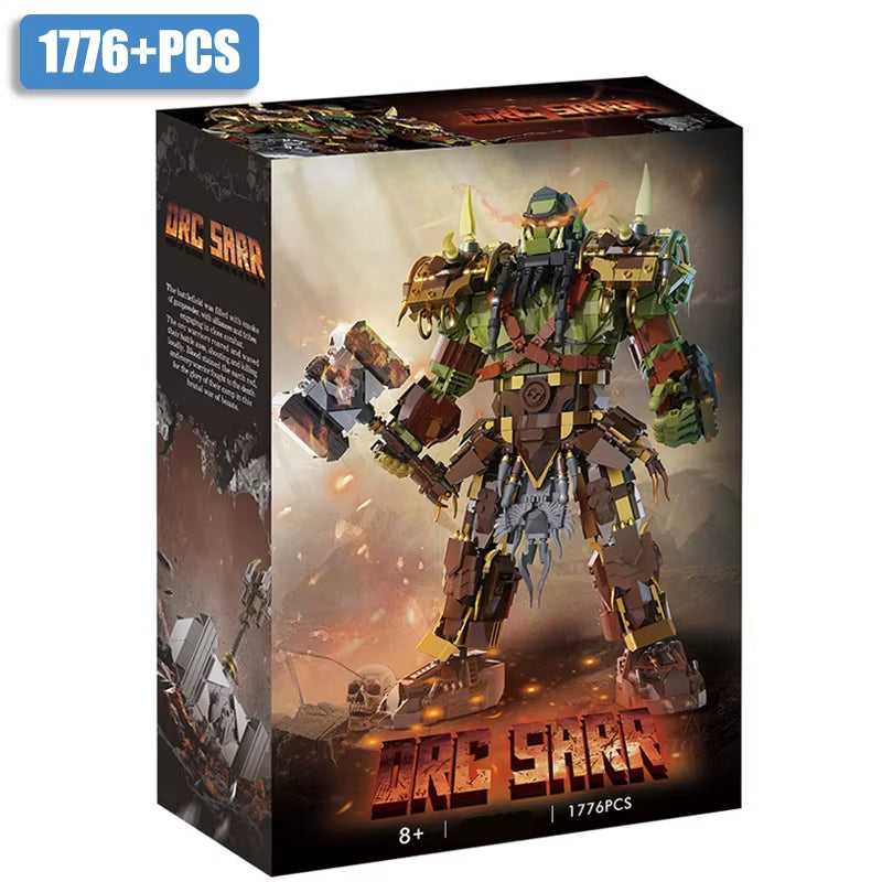 Game Series Warcraft MOC 1776Pcs ORC Thrall Figures Building Blocks Bricks Set Assemble Orcs Model Toys for Chilren Boys Gifts