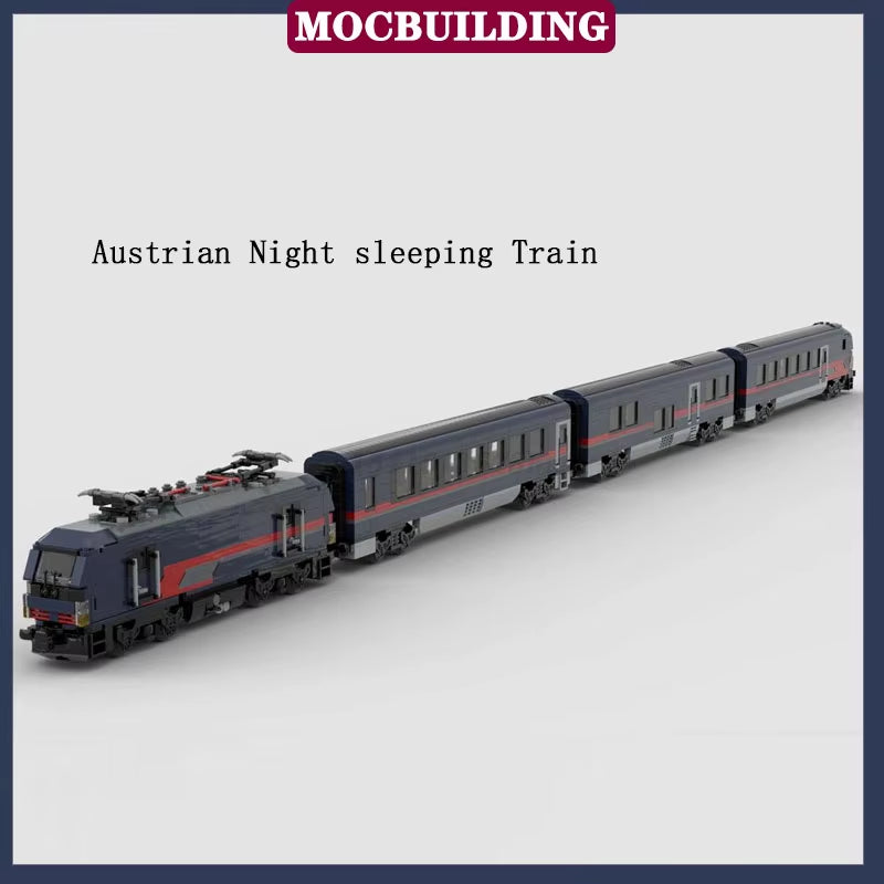 MOC Modern City Railway Station Model Building Block Assembly Street View Building Collection Series Toy Gift Set