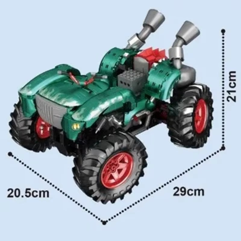 Hot Toy Mario Kart Cool Overlord Creative Building Block Model Home Decoration Children Adult Christmas Birthday Gifts 1588PCS