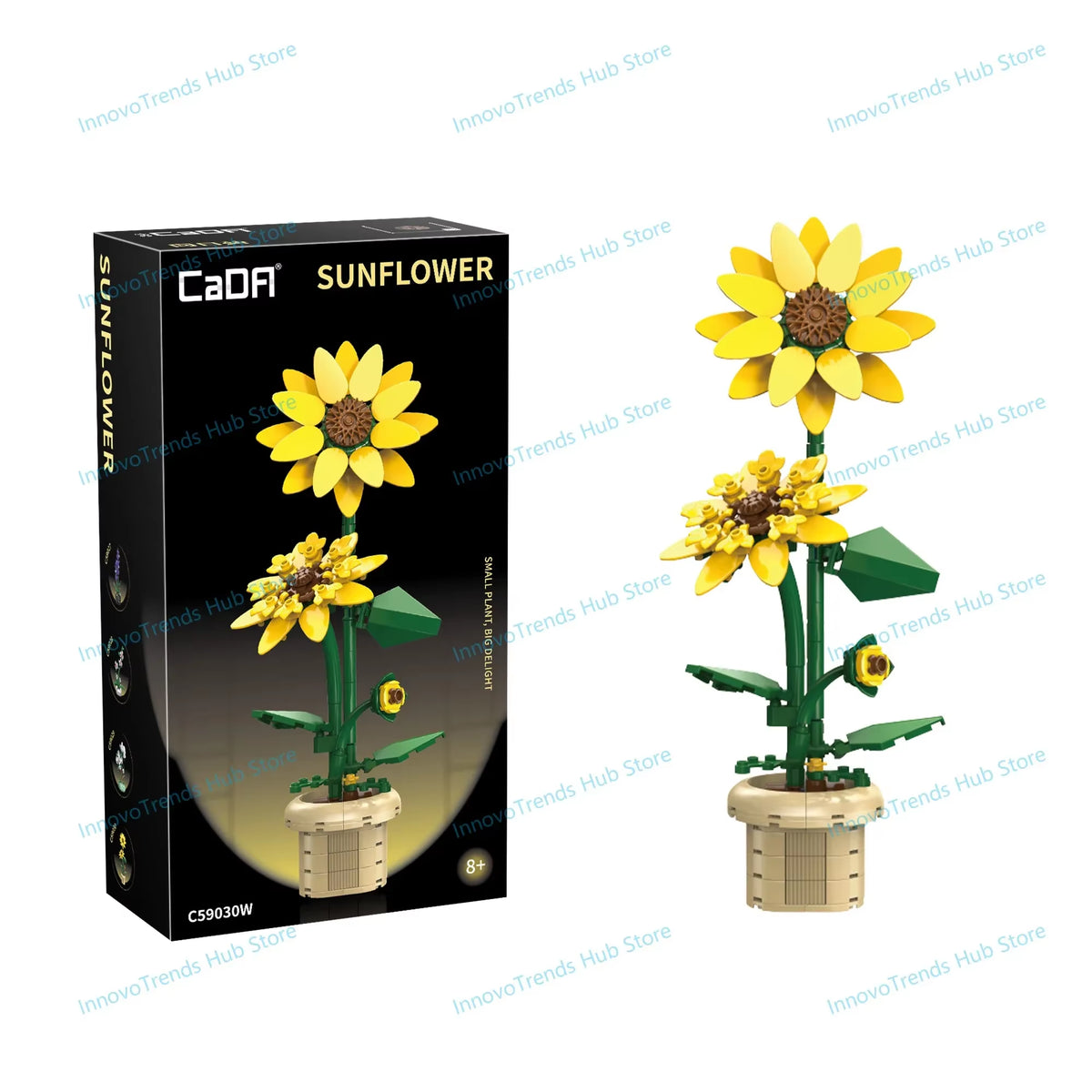 Sunflower Lavender Camellia Bunch of Flowers Building Blocks City Romantic Home Decoration Blossom Orchid Bricks Toys Gift