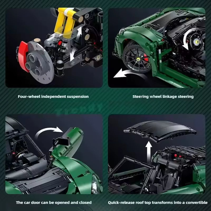 1:8 Technical Cada C61511 MOC Exige Cup 430 Supercar Building Blocks Set for Adults Sports Car Construction Toys Kids Gifts