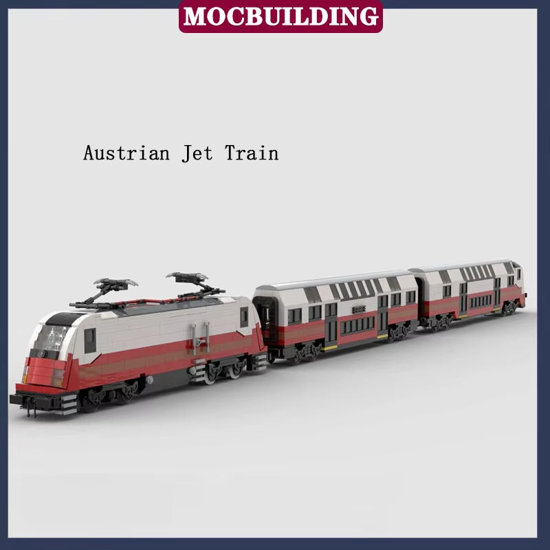 MOC Modern City Railway Station Model Building Block Assembly Street View Building Collection Series Toy Gift Set