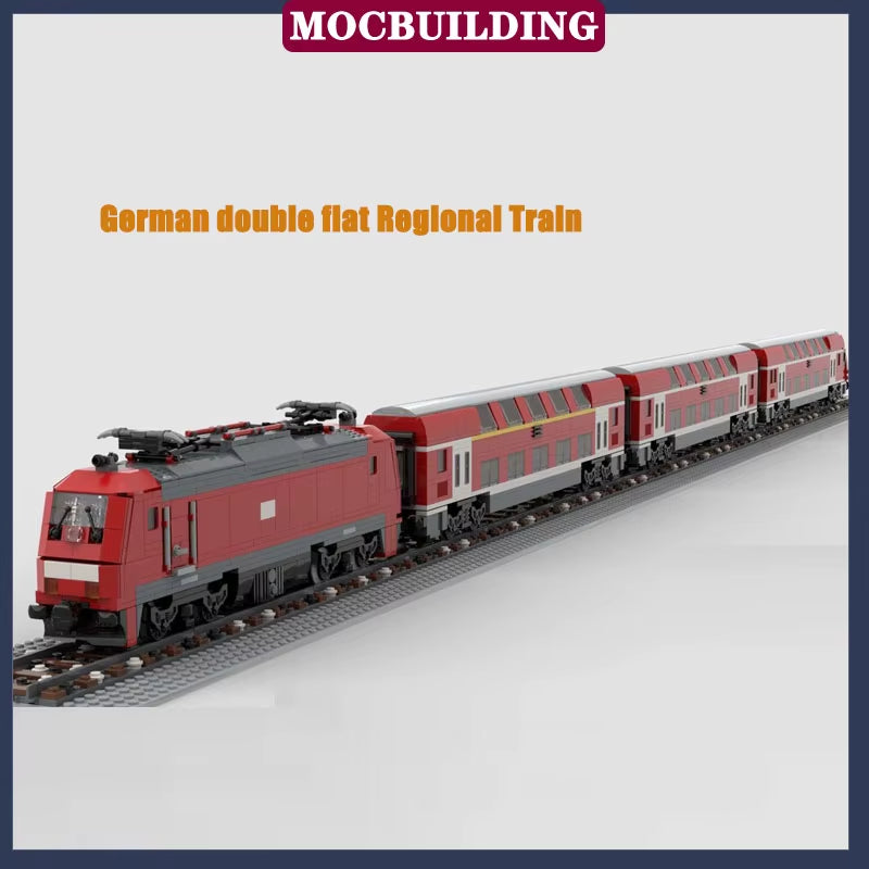 MOC Modern City Railway Station Model Building Block Assembly Street View Building Collection Series Toy Gift Set
