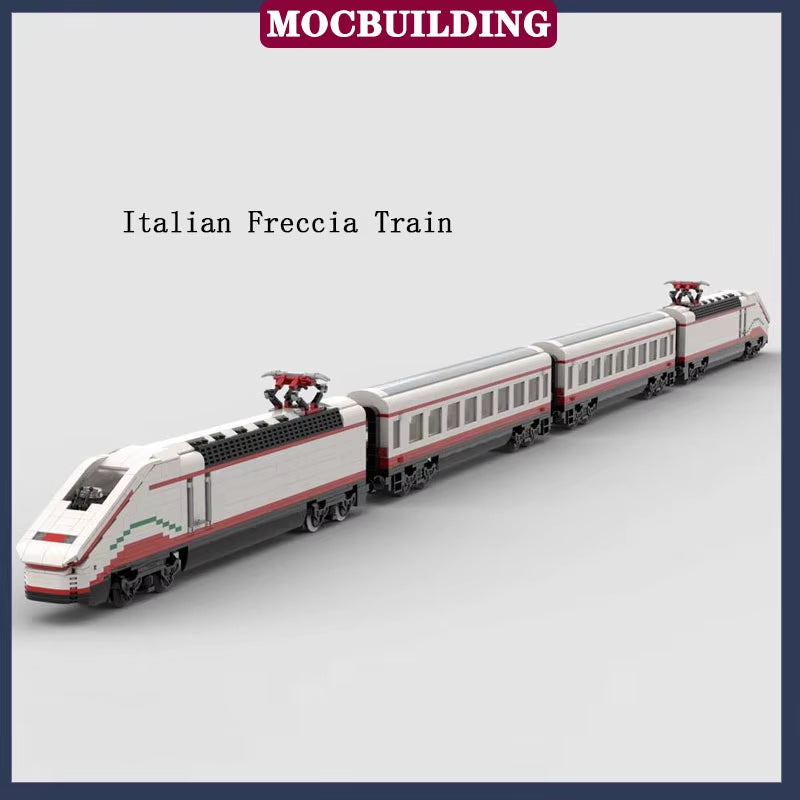 MOC Modern City Railway Station Model Building Block Assembly Street View Building Collection Series Toy Gift Set