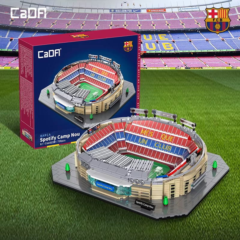 Camp Nou (Barcelona FC) Stadium Building Block Set / 728 Pieces / Collector'S Item for Football Fans & Block Enthusiasts