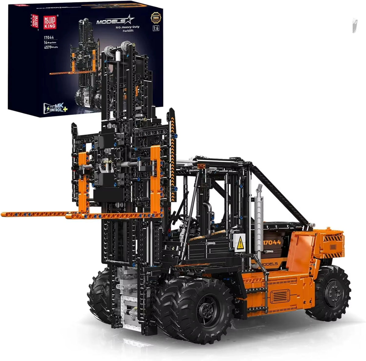 Mould King 17044 Heavy-Duty Forklift Building Blocks Kit - MOC RC Shelf Lifted, 4579 Pieces Gift for Adults & Teens